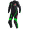 DAINESE VELOSTER 1 PEÇA PERFORADO - Modelo BLACK/ANTHRACITE/FLUO-GREEN