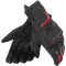 DAINESE TEMPEST UNISEX D-DRY SHORT GLOVES - Model BLACK RED