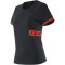 DAINESE PADDOCK T-SHIRT FEMME - Modèle NERO/ROSSO LAVA