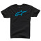 ALPINESTARS AGELESS CLASSIC TEE - Modello 1076 NERO/TURCHESE
