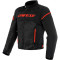 DAINESE AIR FRAME D1 TEX JACKET - Model BLACK BLACK RED FLUO
