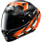 X-LITE X-803 RS ULTRA CARBONE MOTORMASTER - Modèle ORANGE/WHITE