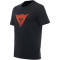 DAINESE T-SHIRT LOGO - Modelo BLACK/FLUO RED