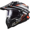 LS2 MX701 EXPLORER CARBONO EDGE - Model NEGRE/TARONJA FLUO