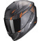 SCORPION EXO-1400 EVO AIR SHELL - Modèle MATT BLACK/ORANGE