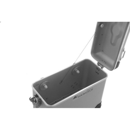 TOURATECH ZEGA PRO 38 LITROS ANODIZADO PLATA