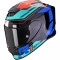 SCORPION EXO-R1 EVO AIR BLAZE - Modèle BLACK/BLUE/RED