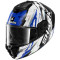 SHARK SPARTAN RS HIBOLT - Modelo KBU-BLACK/BLUE/CHROME