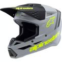 ALPINESTARS SM3 YOUTH RADIUM - Modello 9510-GRAY/BLACK/YELLOW-FLUOR MATT