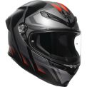 AGV K6 S KARVE MAT - Modèle BLACK/GREY/RED