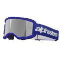 ALPINESTARS VISION 3 WORDMARK - Model 7266-BLUE MIRROR/SILVER