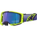 ALPINESTARS VISION 8 CORP - Model 3161 PURPLE/YELLOW FLUO/MIRROR BLUE