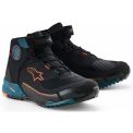 ALPINESTARS CR-X DRYSTAR - Modello 1649-BLACK PETROL ORANGE FLUO