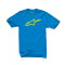 ALPINESTARS AGELESS CLASSIC TEE - Modello TURCHESE/GIALLO